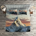 thumbnail image 2 of Ambesonne Colorful Quilted Coverlet 3 Pcs, Mountain Nepal Everest, King Size, Multicolor, 2 of 2