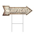 thumbnail image 1 of SignMission C-ARROW10-999987 10 x 30 in. Corrugated Plastic Single Sided Arrow Sign - Alpacas, 1 of 1