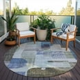thumbnail image 6 of Addison Rugs Chantille Indoor/Outdoor Transitional Modern Blue Washable Round Rug, 8' x 8', 6 of 6