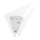 thumbnail image 1 of Regla triangular de dibujo mayimx herramienta duradera portátil ajustable borde liso, 1 of 9