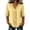 Yellow, variant on Women's Casual Relaxed Fashionable Three-quarter Sleeve Casual Ruffled Open-neck Sweater Top Black XXL