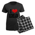 thumbnail image 5 of CafePress - Iloveredheadsblk Women's Dark Pajamas - Women's Short Sleeve Print T-Shirt and Pants Dark Cotton Pajama Set, 5 of 7