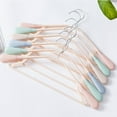 thumbnail image 6 of Myenne 5 pcs Trackless Hangers Wide Plastic Hangers Non-slip Clothes Drying Hangers for Adults (Mixed Color), 6 of 10