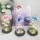 thumbnail image 1 of Pantalla de cristal con forma de flor de lámina de oro para el día del niño, explosión, rosa de la vida eterna, regalo de Navidad y Acción de Gracias, 1 of 4