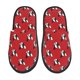 thumbnail image 1 of Fotbe Bulldog Red Pantuflas Peludas para Mujer con Estampado, Zapatillas de Peluche, Zapatos de Invierno para Casa, Uso Interior y Exterior-Large, 1 of 8