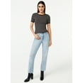 thumbnail image 5 of Free Assembly Women's Ribbed Crewneck Tee with Short Sleeves, Sizes XS-XXXL, 5 of 7