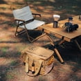 thumbnail image 1 of Avdolw Outdoor Multifunctional Folding Chair - Portable Camping & BBQ Stool with Carry Handle, Load-Bearing Capacity, Non-Slip Base, Lightweight Polypropylene, Black/Khaki, 1 of 6
