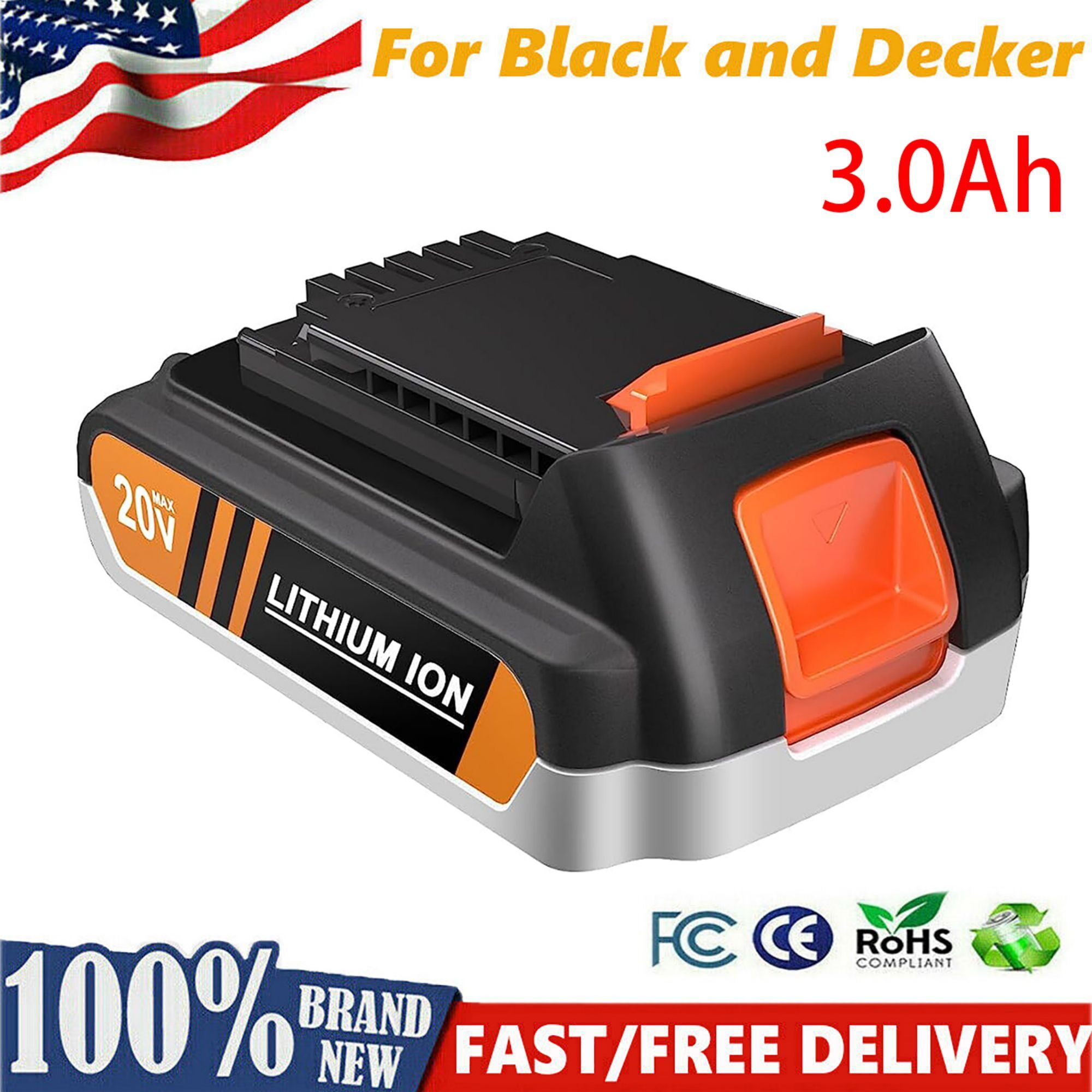 JYJZPB Replacement Lithium Battery for Black and Decker 40V Max 3000mA