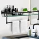 thumbnail image 5 of Organizador de vidrio mate negro SFGSOWOR 20" SUS304 para estantes, 5 of 6