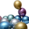 thumbnail image 5 of Globos de fiesta 60 piezas Globos de látex metálicos de colores surtidos Globos de helio de cumpleaños Adepaton  ZJWJ085, 5 of 5