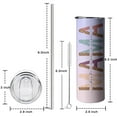 thumbnail image 7 of Mama Leopard 20 Oz Skinny Tumbler with Lid and Straw - Insulated Water Bottle- Insulated Travel Coffee Mug, 7 of 7