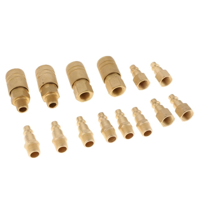 de conectores de acoplamientos de rápida de 14 piezas, acoplador / enchufe NPT de 1/4 " Sharpla Adaptador de compresor de manguera de aire
