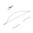 thumbnail image 3 of Unique Bargains 1 Pc Portable Pearl Double Layer Handbag Strap for Dating Silver Tone Metal Plastic, 3 of 5