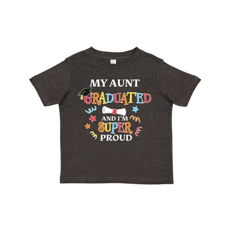 

Inktastic My Aunt Graduated and I m Super Proud Gift Toddler Boy or Toddler Girl T-Shirt