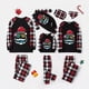 thumbnail image 1 of Pijamas familiares navideños a juego, conjuntos de pijamas de manga larga, gafas de sol, Papá Noel, negro, Navidad en julio, 1 of 4