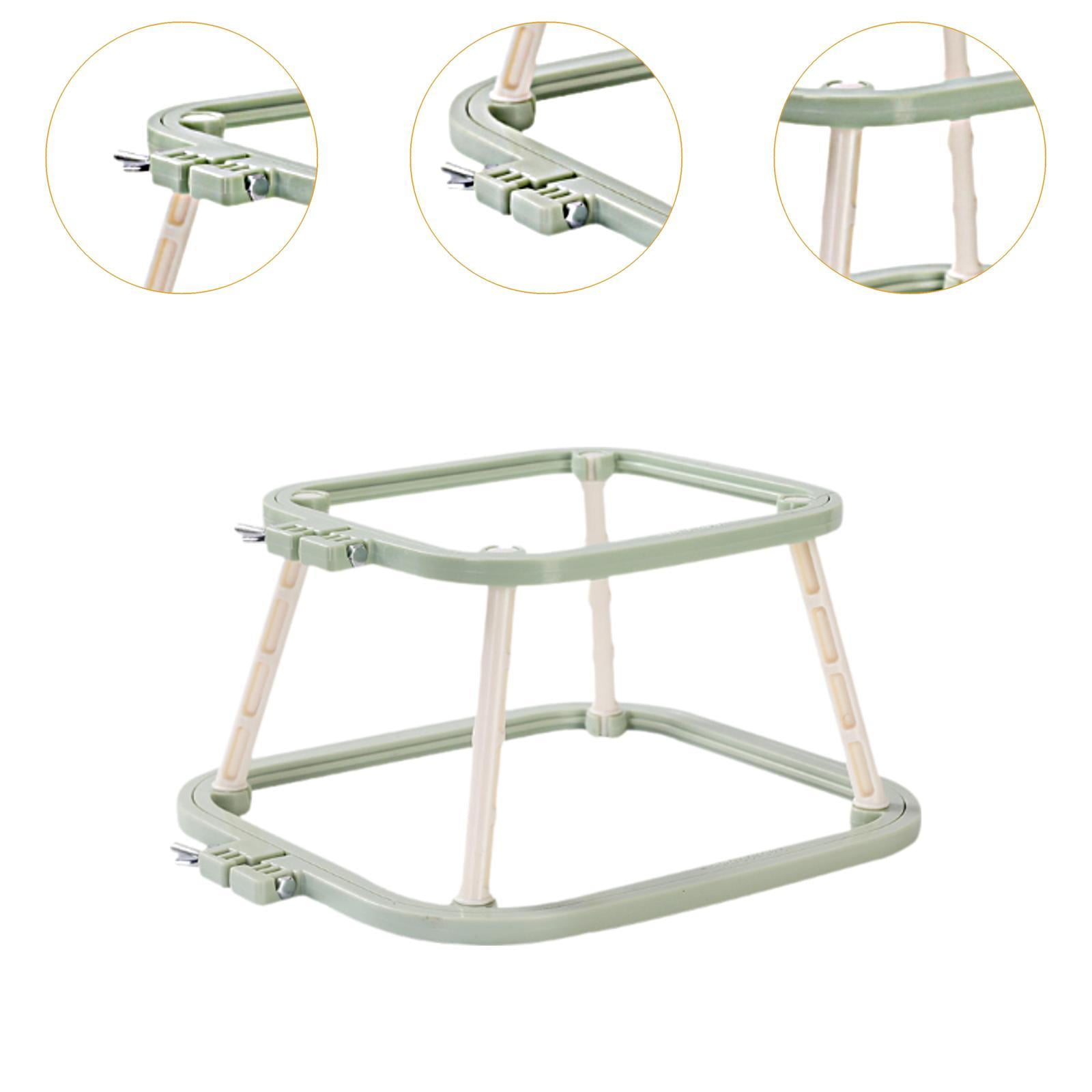 Abbraccia Embroidery Hoop Cross Stitch Rack for Adults Versatile Cross Stitch Hoop Embroidery Frame Holder Stand for Crafts Accessories Green