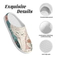 thumbnail image 5 of Lsque Celestial Cat And Flowers Pattern Womens Comfort Cotton on Scuff With Memory Foam and Anti-skid Sole Slipper-44/45, 5 of 7