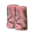 thumbnail image 3 of Women's Solid Color Plush Leg Warmers, Fuzzy Fleece Leg Socks for Winter, Soft Stretchable Leg Covers for Cold Weather, Cozy Thermal Leg Accessories, Warm Pile Fabric Leggings for Daily Wear Pink, 3 of 4