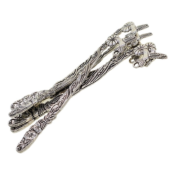 10 Unidades 123mm Plata Tallada Sunnimix Pájaro Marcadores de DIY Libro Hecho A Marcadores