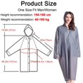 thumbnail image 4 of HLONK Ponchos de Pluie pour Adultes Réutilisables 2 Pcs Imperméables d'Urgence pour Femmes Hommes avec Capuche et Cordon, 4 of 7