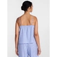 thumbnail image 4 of Joyspun Women's Flannel Cami w/ Self Ruffle Sleep Top, Sizes XS to 2X, 4 of 6