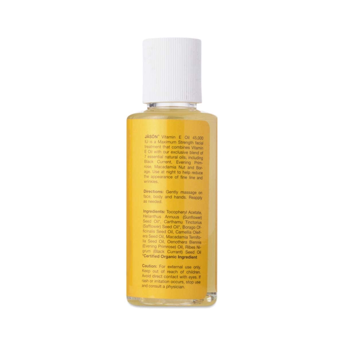 Jason Naturals Vitamin E CM31&nbsp;5000 IU Skin Oil (Pack of 2) with Sunflower Oil, Safflower, Rice, Avocado, Sweet Almond, Apricot and Wheat, 4 oz. Each