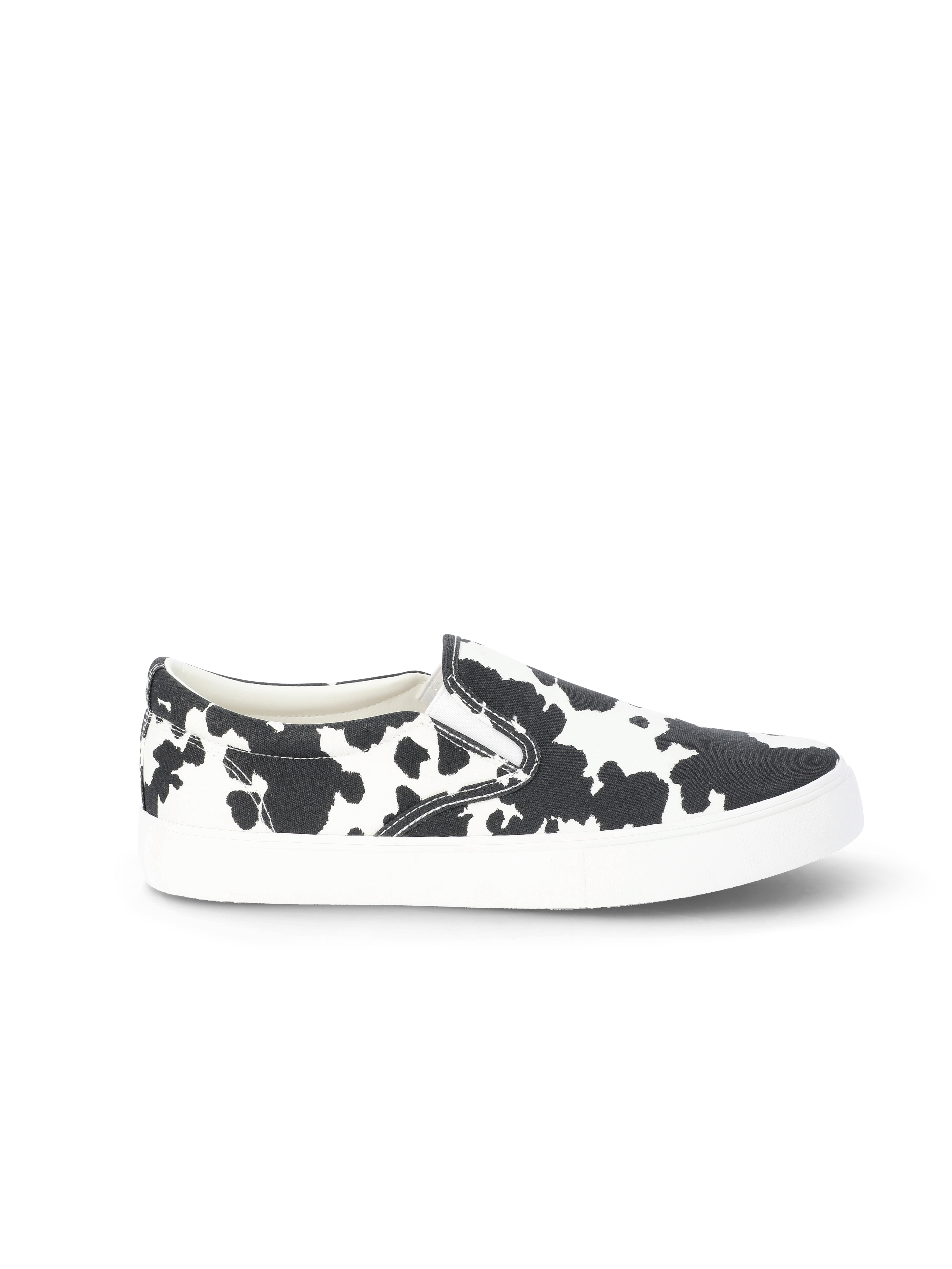 No Boundaries Twin Gore Canvas Slip On Sneakers, Wide Width Available, Women's