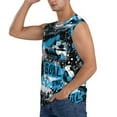 thumbnail image 3 of Pofeuu Football Time Print Men's Muscle T-Shirt, Sleeveless, Muscle Tank, Classic Muscle Tee Top For Men Casual Sleeveless Muscle T-Shirt Trendy Clothes-Medium, 3 of 7