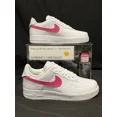 thumbnail image 1 of Ni&ke Air Force Low White (Hot Pink Custom Painted Swoosh) SC-#38W, 1 of 1