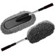 thumbnail image 5 of Limpiador de polvo retráctil para coche, cepillo de microfibra para lavado de coches con mango telescópico extraíble - Gris, 5 of 5