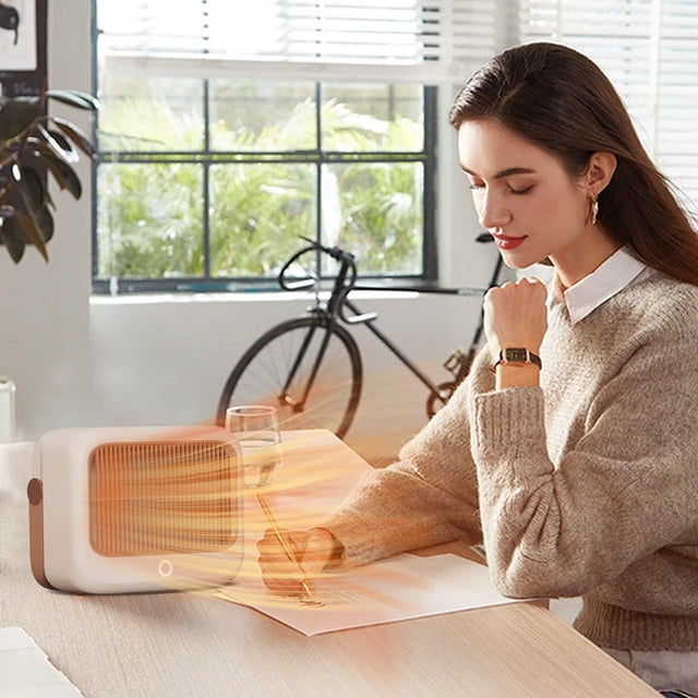 RKSTN space heater Heater Fan , Circulation Heating Fan, Overheat Protection Small Floor For Home Household Dark Desktop Hot Fan Small Heater Heater Small Sun