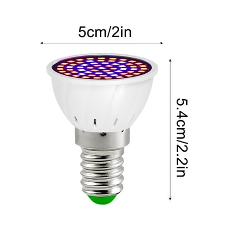 

Kedshhgu LED Plant Grow Light E14 Red Blue Spectral Plant Growth Lamp Suitable for Under Cabinet Plant Growth Plant Shelf Plant Pots