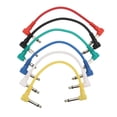 thumbnail image 2 of Ccdes Effects Cable,Right Angle Patch Cables,6Pcs Guitar Effect Cable Right Angle Universal Instrument Patch Cables For Pedals 6.35mm, 2 of 8