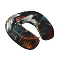 thumbnail image 2 of Disketp Pirate Bulldog On Deck Travel Pillow Memory Foam Neck Pillow Support Pillow for Camping, Sleeping Rest Cushion Airplane Pillow, 2 of 8
