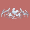 thumbnail image 2 of 6 Hook Wrought Iron White Rooster | Renovator's Supply, 2 of 2