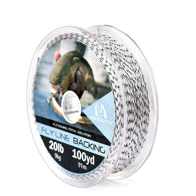 Braided Backing Line Fly Fishing Line 20/30LB 50/100/300Yards Multi Color Fly Line White Black 20LB 100YARD