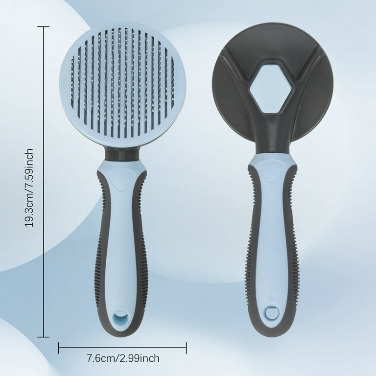 WWW Dog and Cat Brush for Shedding, Self Cleaning, Soft Grooming