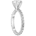 thumbnail image 3 of Pompeii 3 1/2ct Clarity  Diamond Eternity Engagement Ring 14K Round Cut White Gold, 3 of 3