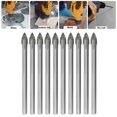 thumbnail image 2 of EeaseMX Juego de 10 brocas de 6 mm para azulejos de cerámica, mármol y vidrio, cortador de vidrio, herramientas para perforar agujeros, 2 of 7