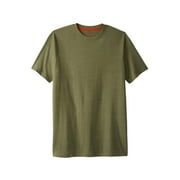 Boulder Creek By Kingsize Men's Big & Tall Heavyweight Longer-Length Crewneck T-Shirt