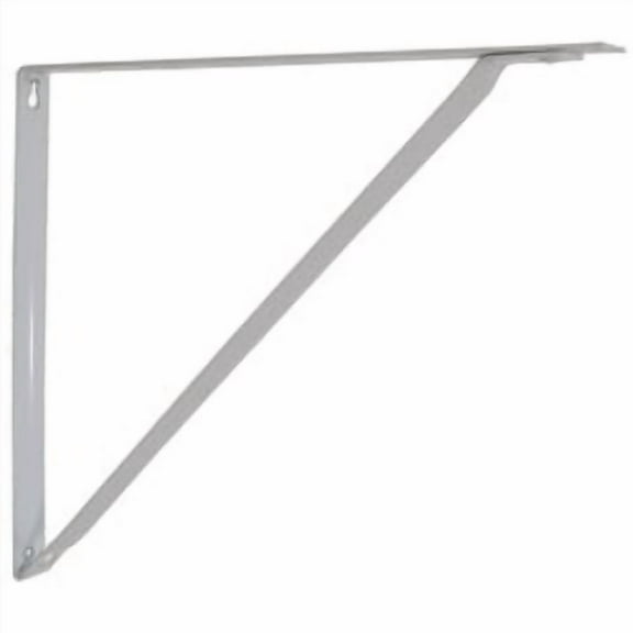 Shelf Bracket, Powder Coated, 14-1/2 Inches, White by Stone Harbor Hardware