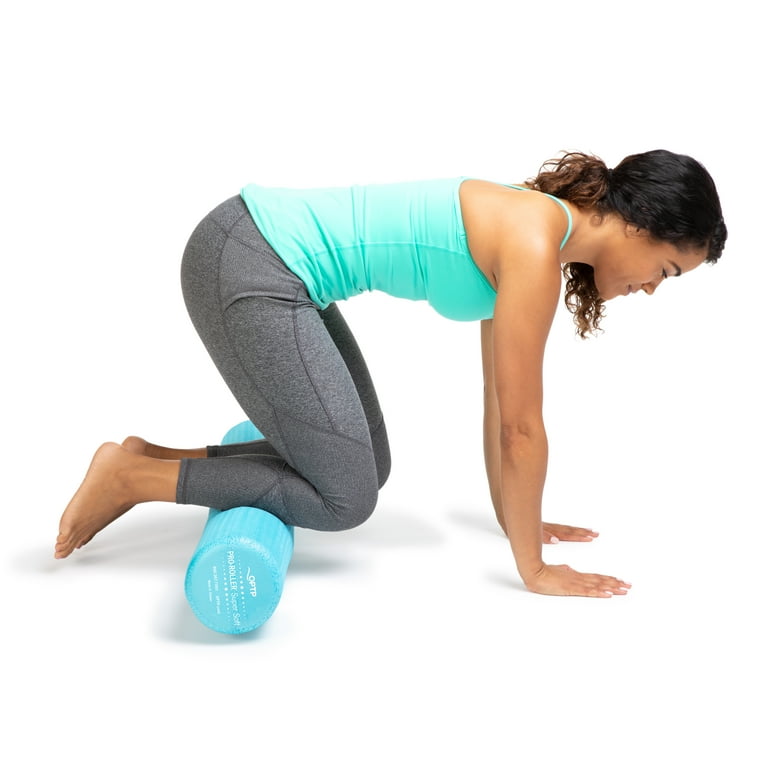 OPTP PRO ROLLER Super Soft Density Foam Roller 36 In Light Blue Low Density Foam Roller for Exercise and Gentle Massage Foam Roller for Physical