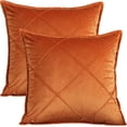 thumbnail image 1 of Paquete de 2 fundas de almohada de terciopelo para decoración de sofá, 18 x 18 pulgadas, funda de cojín cuadrada suave de estilo nórdico, funda de cuadros sólidos para dormitorio, sala de, 1 of 8
