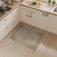 thumbnail image 2 of ODIKA 3'x5' Washable Accent Rug Pet Friendly, Non-Shedding Mat Quicksand Radiating Scrollwork Mirrored Print Pink Vintage Bedside for Nursery Room, 2 of 7