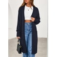 thumbnail image 2 of Suéter PRETTYGARDEN de manga larga azul marino talla S oversize, 2 of 8