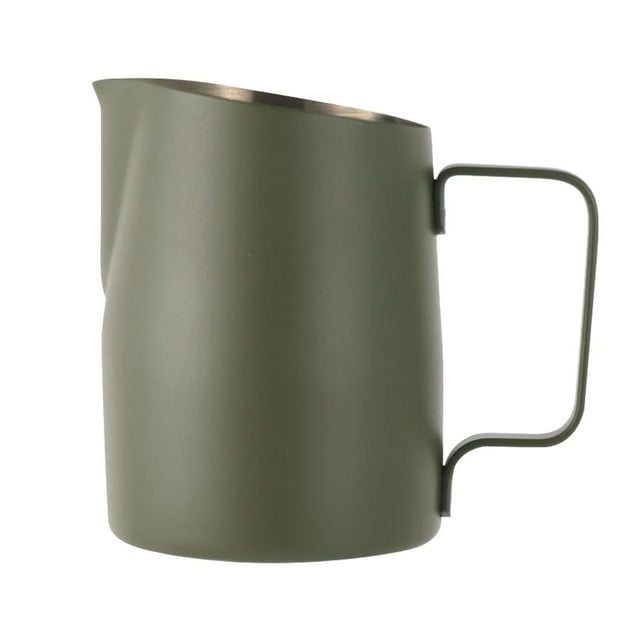 DOLITY Coffee Milk Frothing Pitcher Cup, Coffee Frothing Pitcher for Home, Office, Cafe Green 600ML