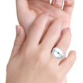 thumbnail image 7 of Vintage Style Dome Ring Minimalist 925 Sterling Silver Size 5, 7 of 7