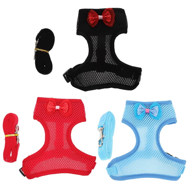 KAKOWELY 3 Sets of Hen Traction Ropes Chicken Leashes Chicken Harness Leashes Hen Vests Ropes,9.45X"X12.99"X6.3"