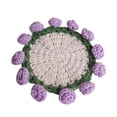 thumbnail image 2 of DOLITY Crochet Flower Coaster Compact Drinking Cup Mat for Countertop Tabletop Cafe, 2 of 9