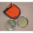 thumbnail image 2 of Nautical India Robert Frost 2.5" Poem Compass with Handmade Brown Leather Case, 2 of 6